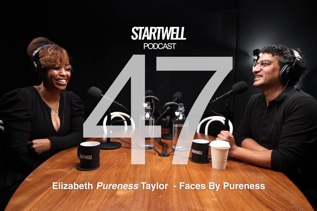Elizabeth Taylor, aka Pureness, on the mic for the StartWell Podcast